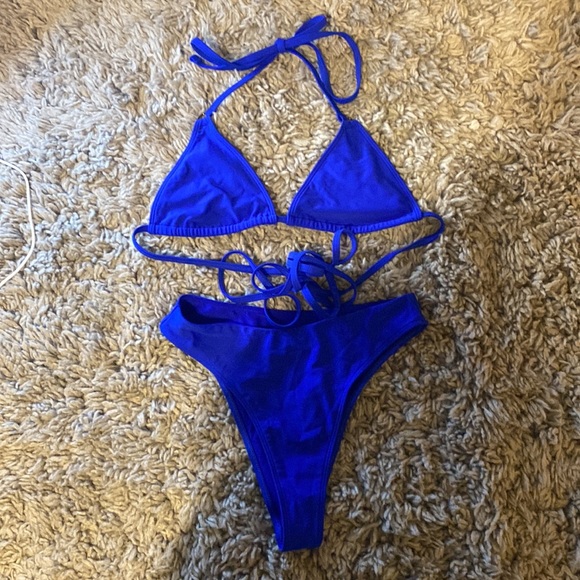 Blackbough Blue Strappy Bikini Set NWOT - Picture 3 of 6